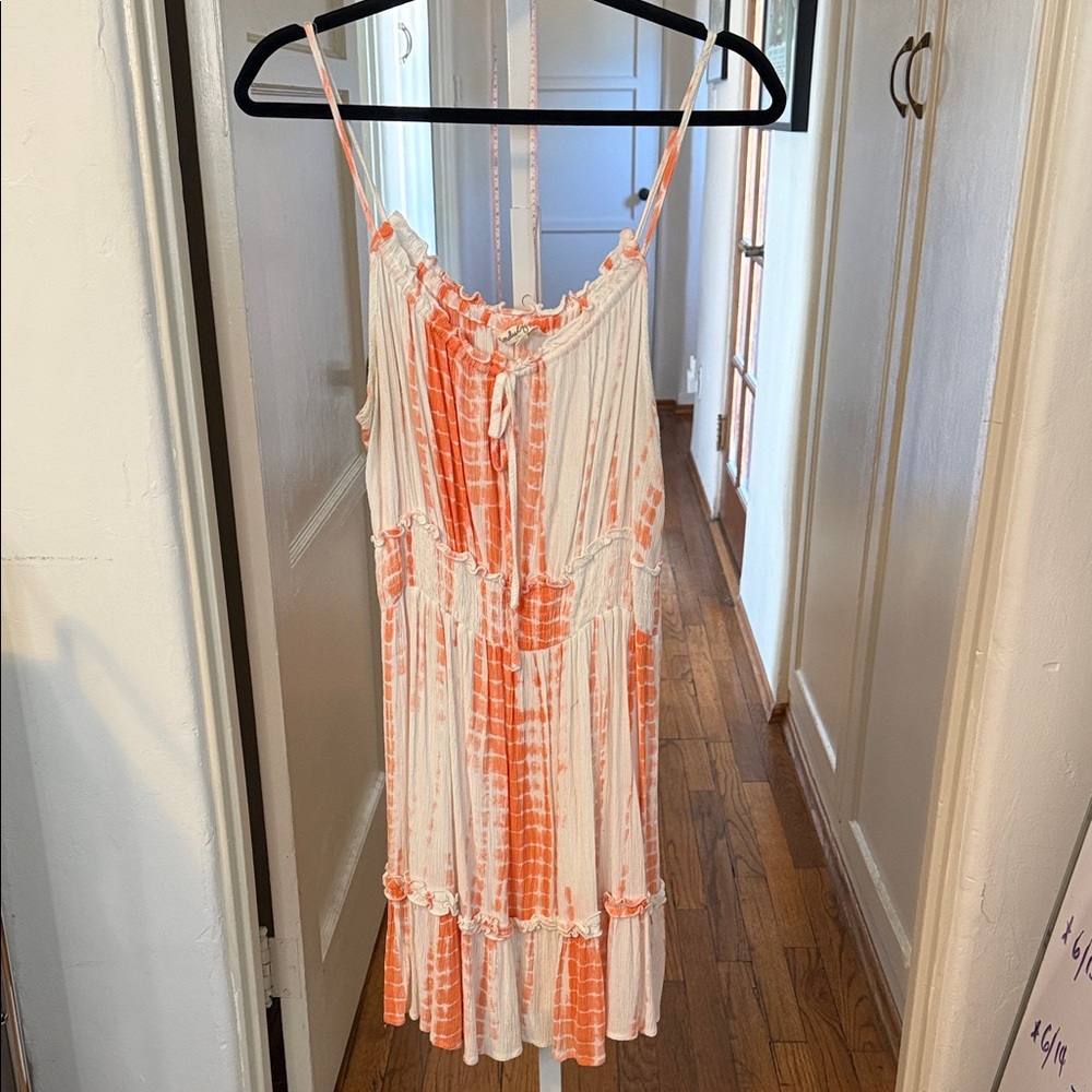Indulge Tangerine and Cream Sundress